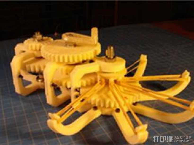 橡皮筋齿轮 3D打印模型渲染图