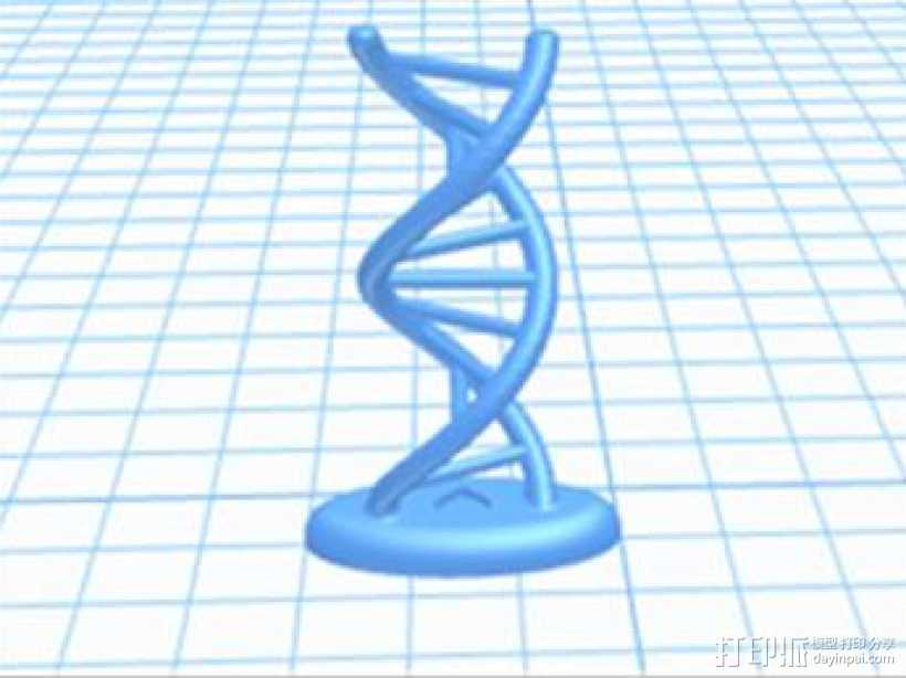 DNA 3D打印模型渲染图