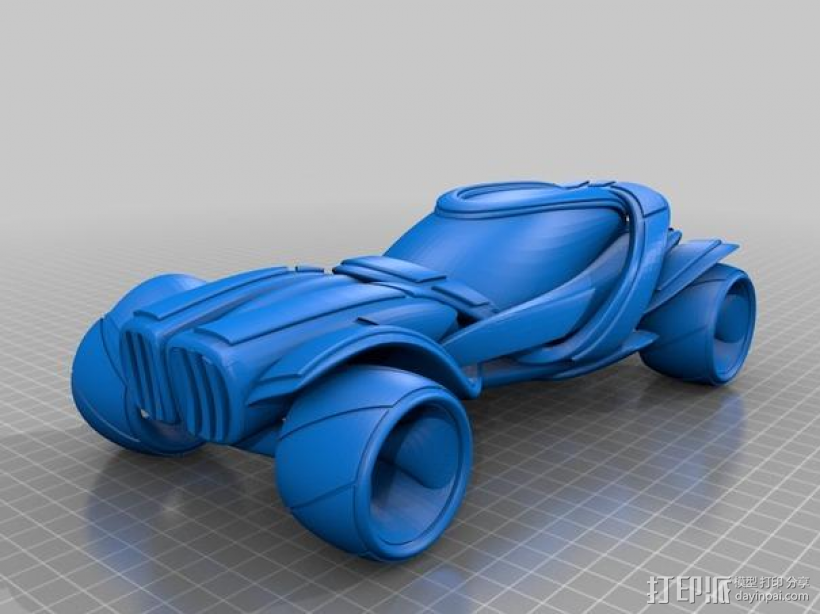 概念超級(jí)跑車 3D打印模型渲染圖