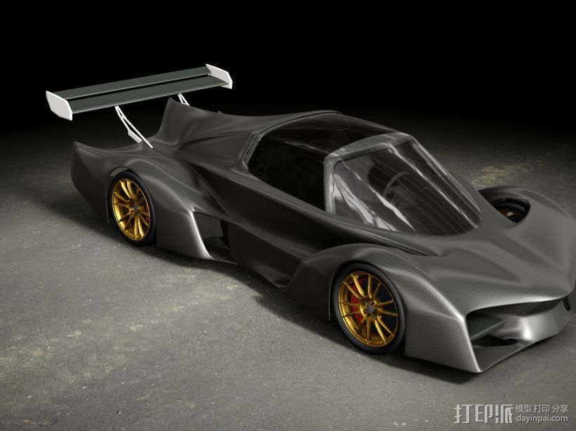 概念跑车 3D打印模型渲染图