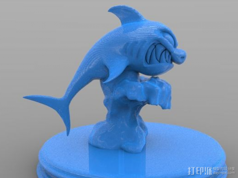 鯊魚(yú) 3D打印模型渲染圖