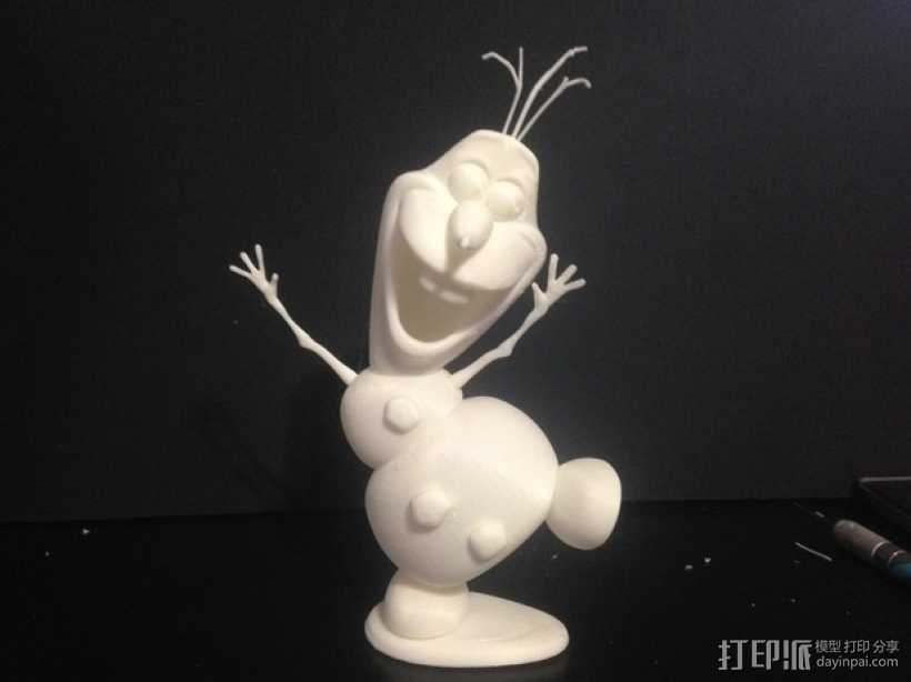 跳舞的雪宝 3D打印模型渲染图
