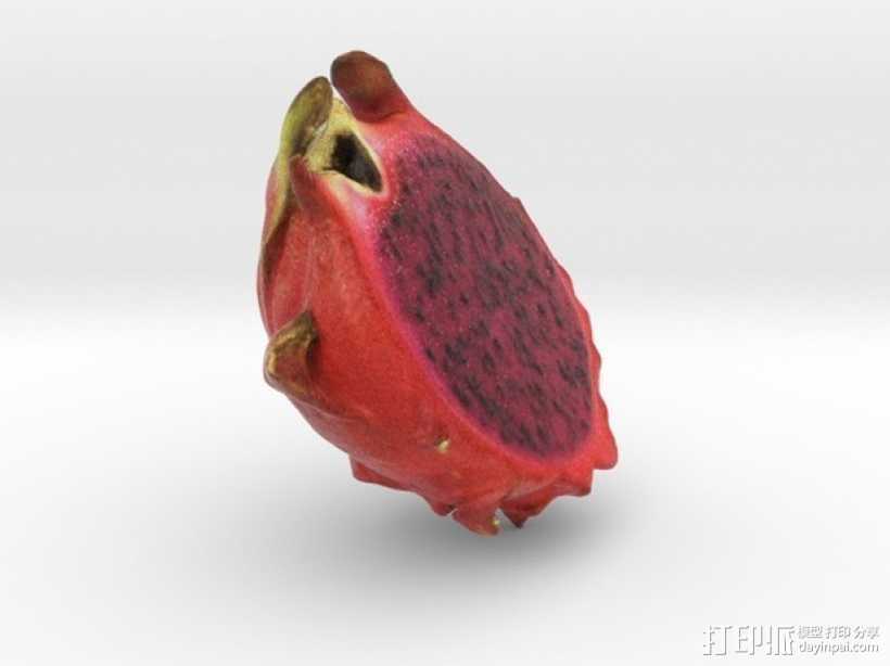 红心火龙果 3D打印模型渲染图