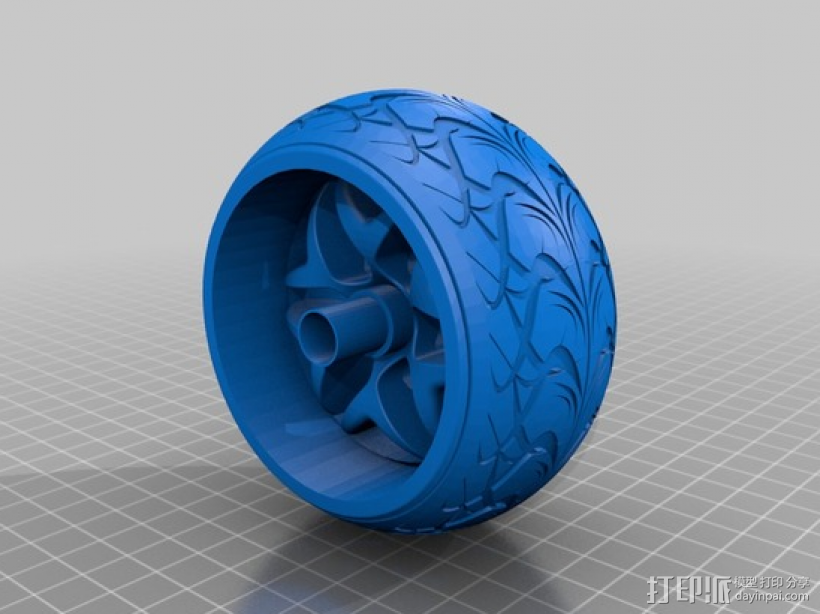 奥夫轮胎 3D打印模型渲染图