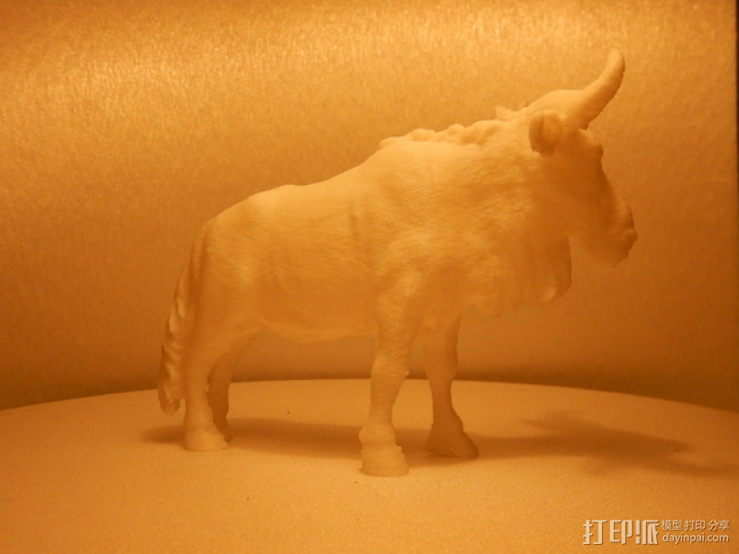 非洲野牛 3D打印模型渲染图