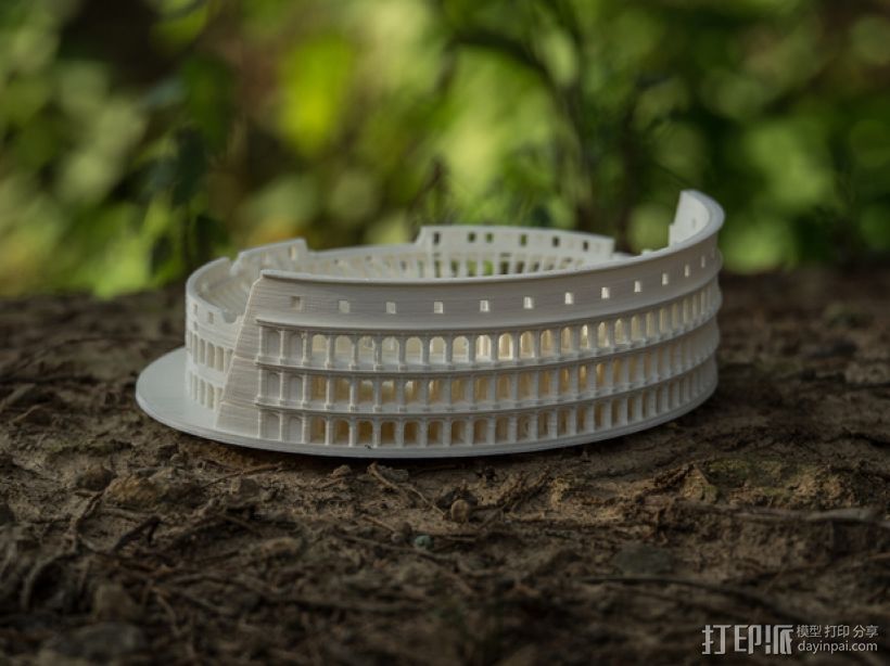 罗马竞技场 3D打印模型渲染图