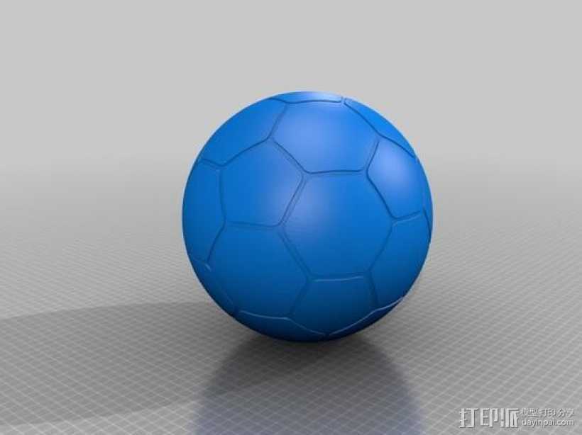 足球模型 3D打印模型渲染图