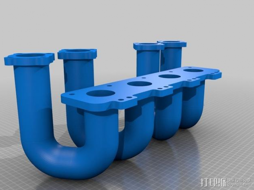 集电器托架 3D打印模型渲染图
