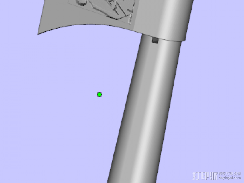 斧头 3D打印模型渲染图