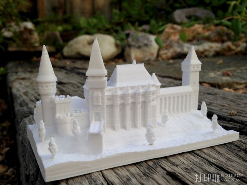 古怪城堡 3D打印模型渲染图