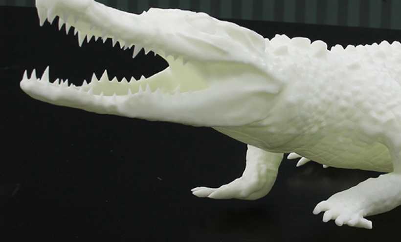 3D目目打印鳄鱼上色效果 3D打印实物照片