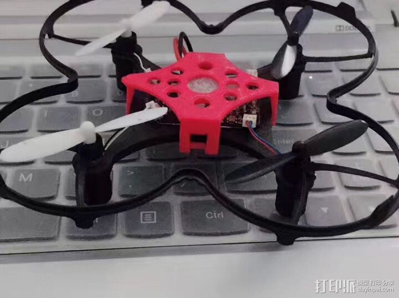 自制无人机 3D打印模型渲染图