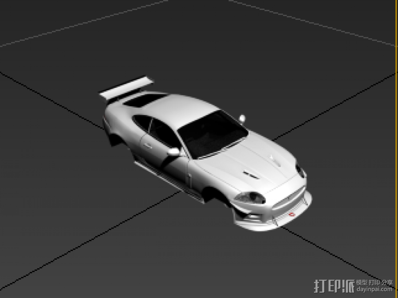 跑车组装模型 3D打印模型渲染图