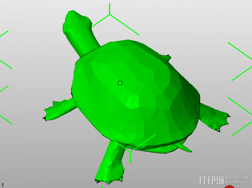 乌龟 3D打印模型渲染图