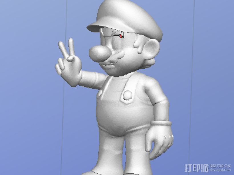 超级玛丽3D打印模型下载,超级玛丽stl文件下载