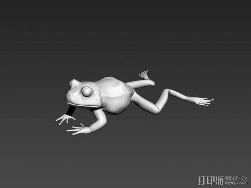 青蛙 3D打印模型渲染图