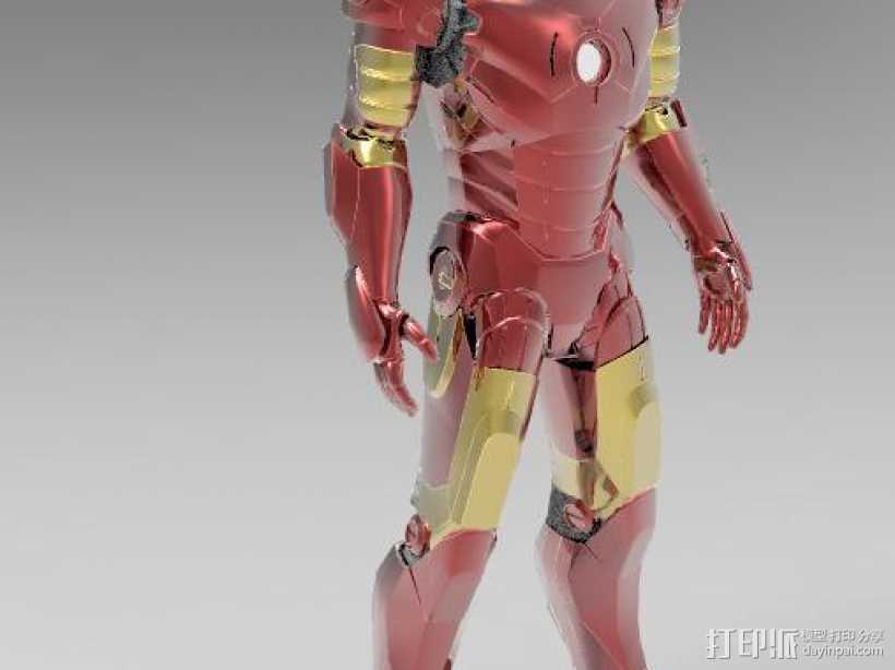 铁铁侠   超精细，可用于绑定 3D打印模型渲染图