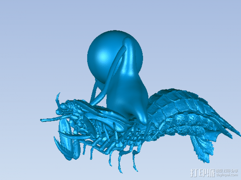 皮皮虾 我们走 3D打印模型渲染图