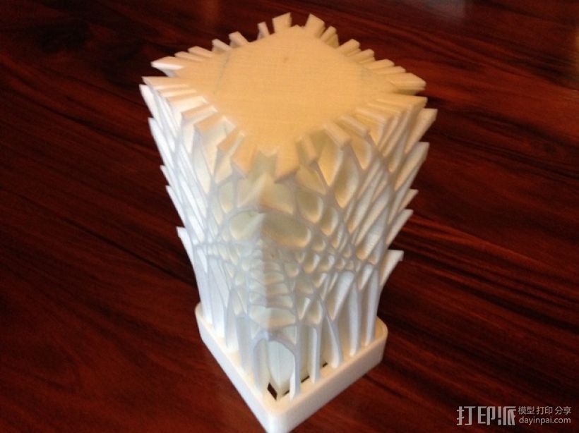 艺术灯罩 3D打印模型渲染图