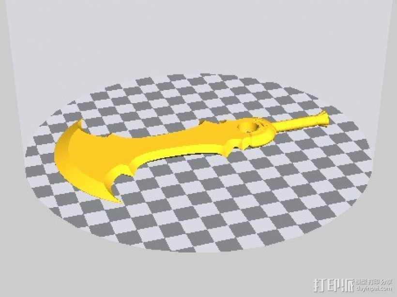 刀剑 3D打印模型渲染图