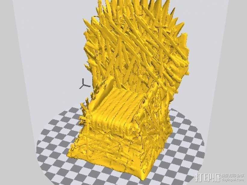 铁王座 3D打印模型渲染图