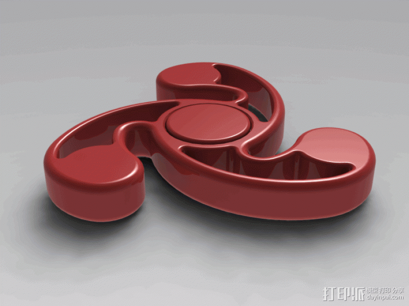 转轮 3D打印模型渲染图