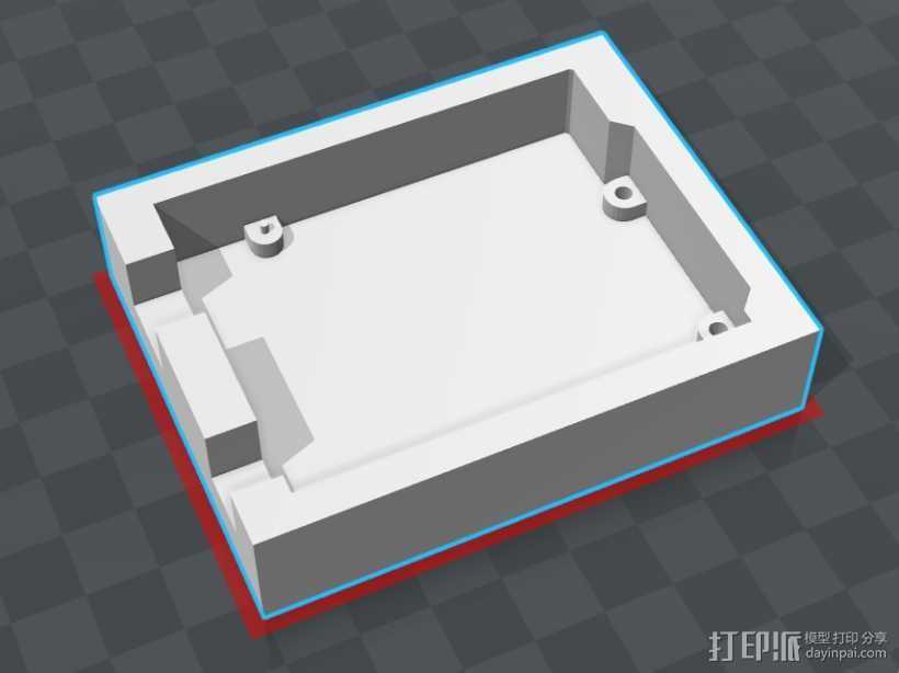 arduino 保护座 3D打印模型渲染图