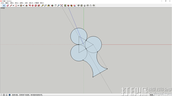 SketchUp軟件建模教程：繪制一個蘑菇云的3D模型