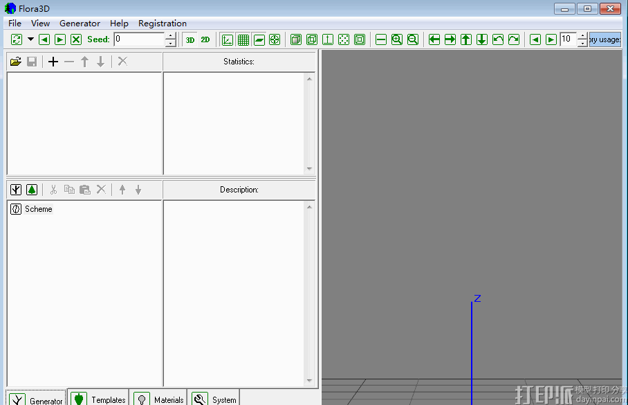 3D建模軟件--Flora3D