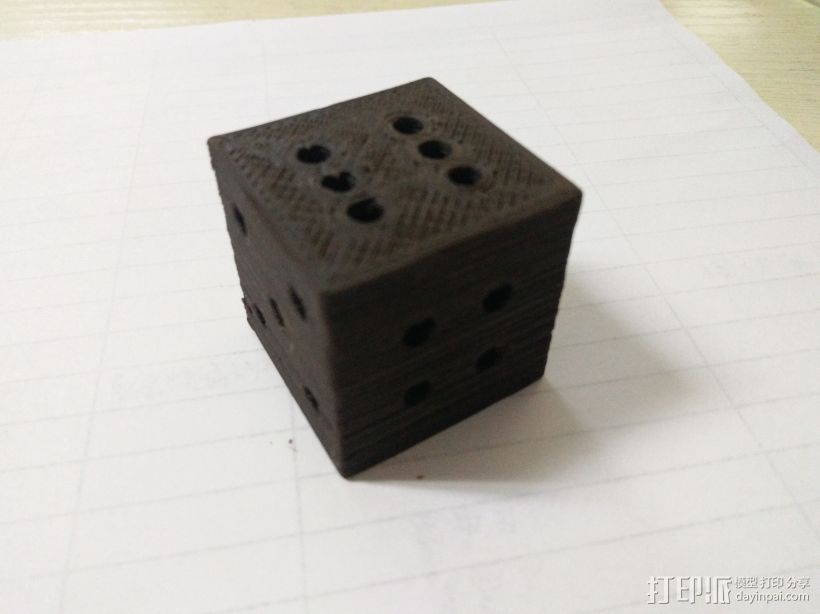 空心骰子 3D打印模型渲染图