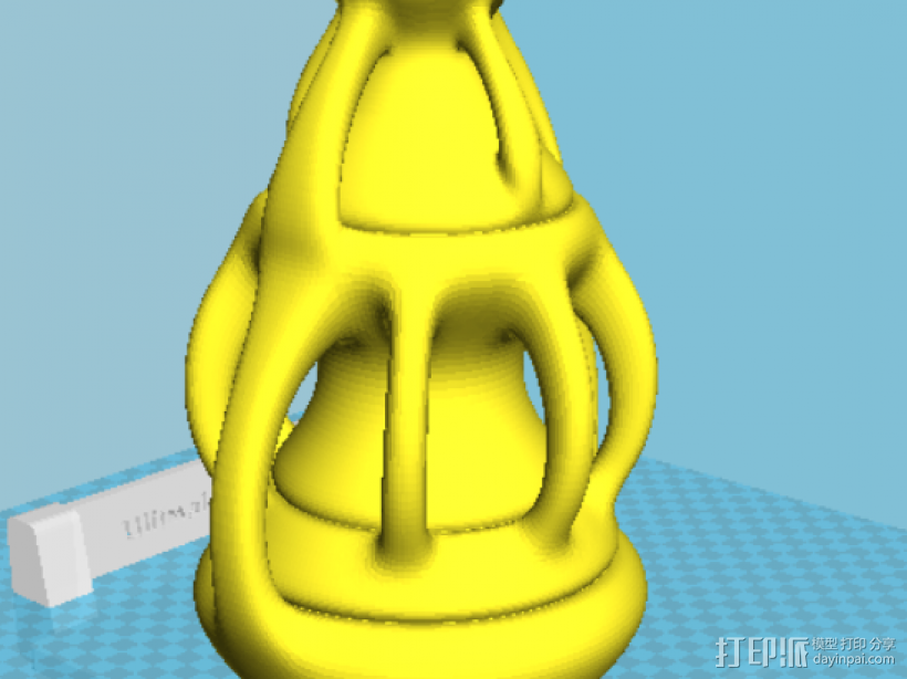 连锁花瓶 3D打印模型渲染图