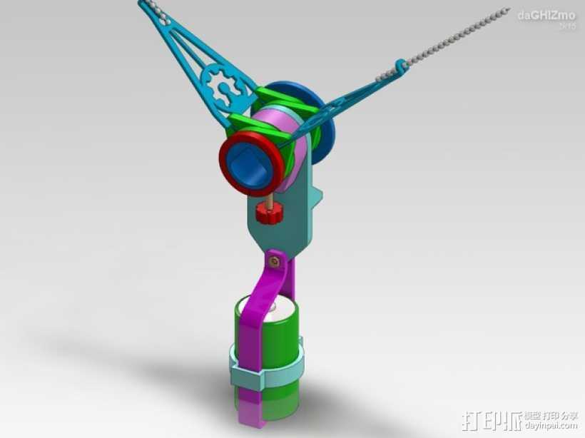 繪圖機(jī)器人 3D打印模型渲染圖