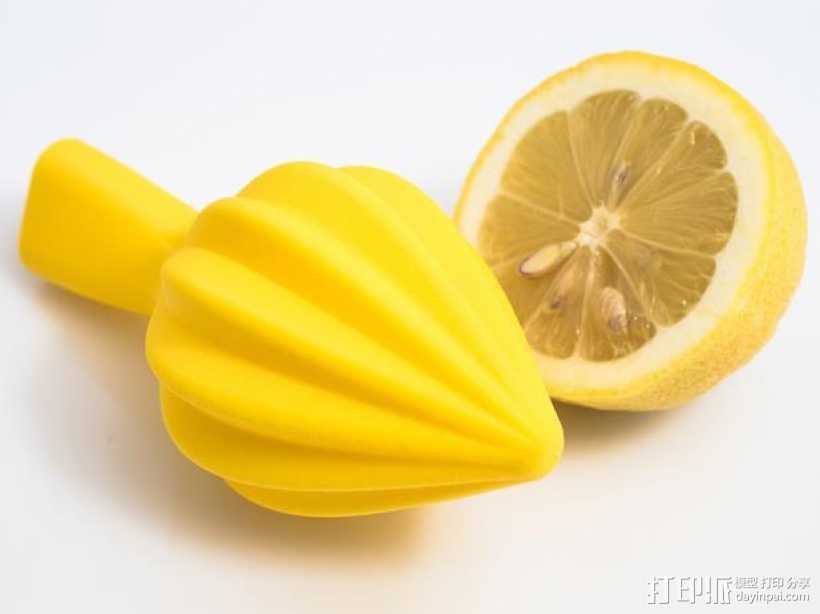 便携款柠檬榨汁器 3D打印模型渲染图