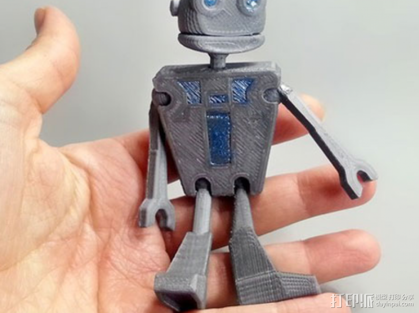 骨架机器人 3D打印模型渲染图