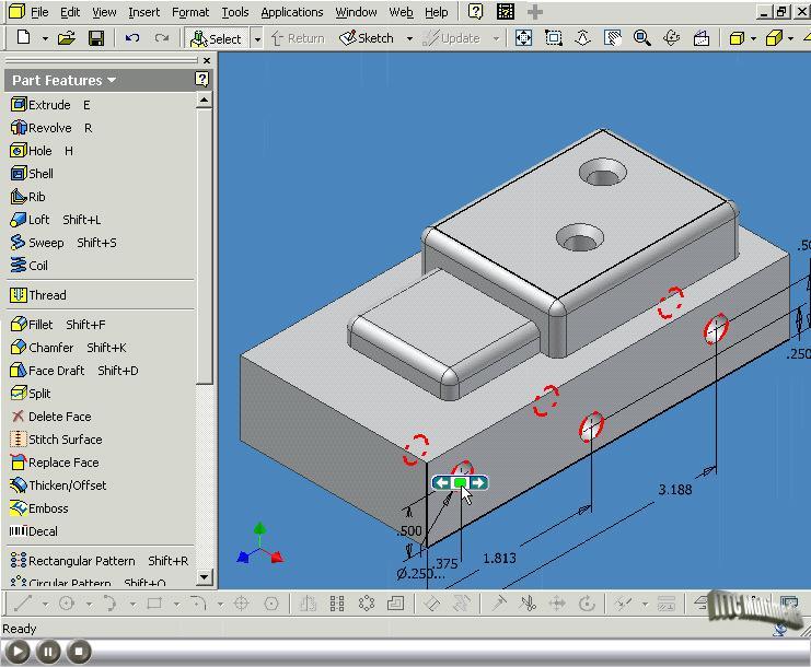 Autodesk inventor 相切怎么設(shè)置方向?