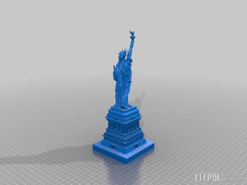 自由女神像 3D打印模型渲染图
