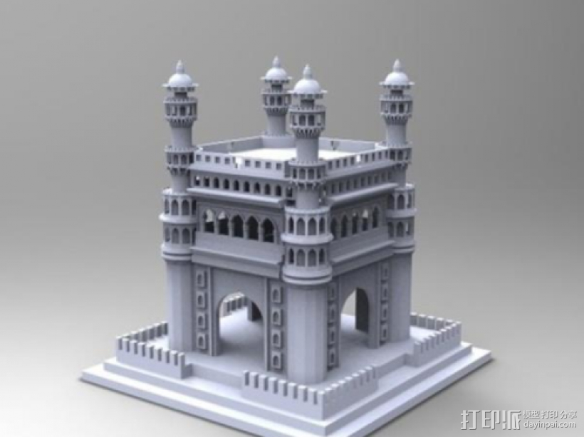 欧式建筑模型 3D打印模型渲染图