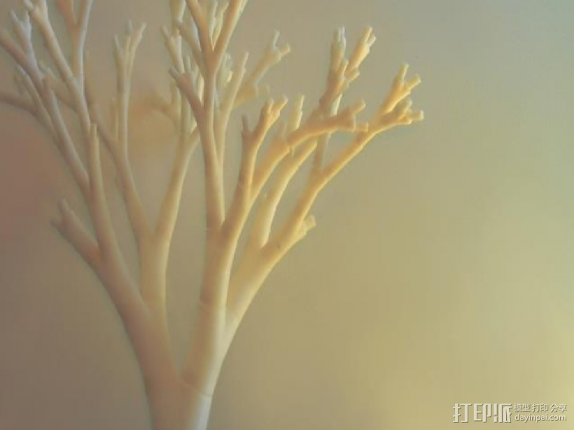 一棵树 3D打印模型渲染图