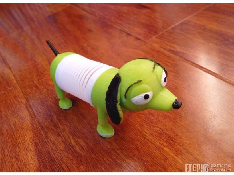 弹簧狗 3D打印模型渲染图