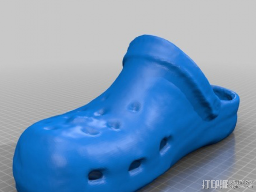 crocs洞洞鞋 3D打印模型渲染图