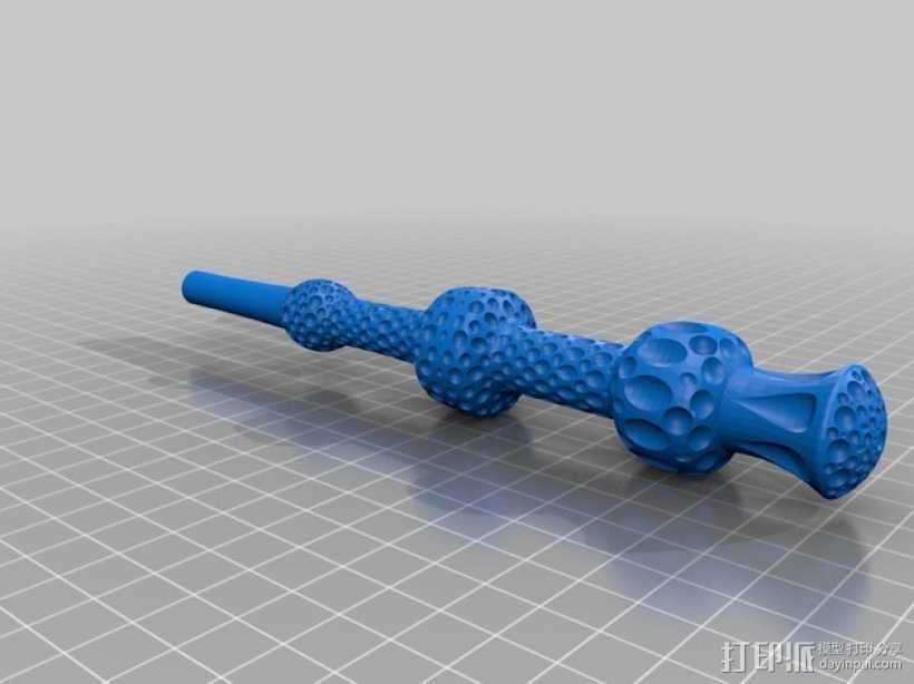 魔杖 3D打印模型渲染图