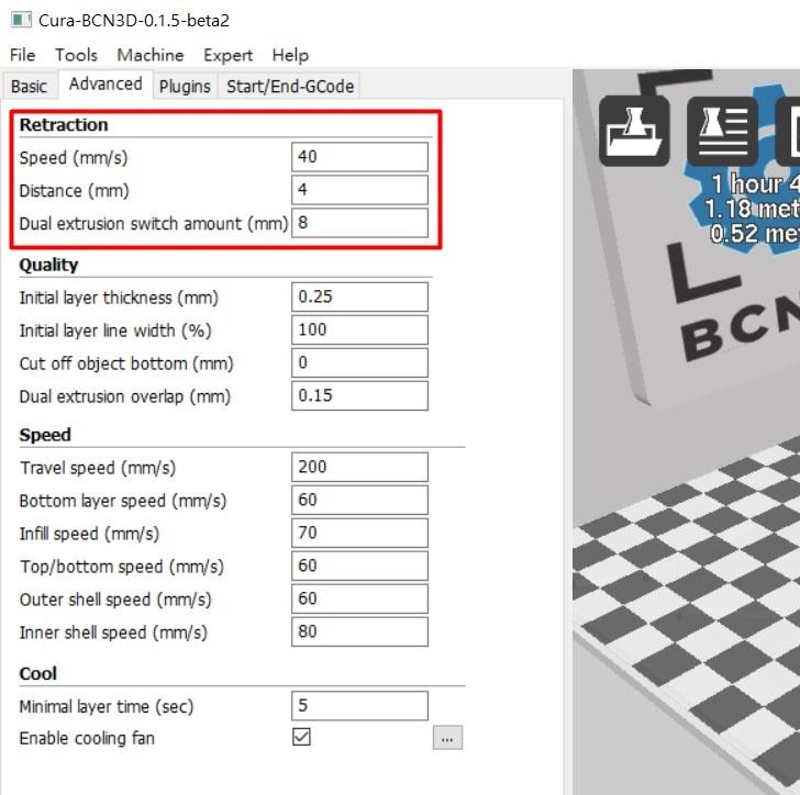 3D打印軟件CURA中的Retraction設(shè)置什么時(shí)候會(huì)用到？