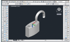 AutoCAD建模教程：绘制锁模型