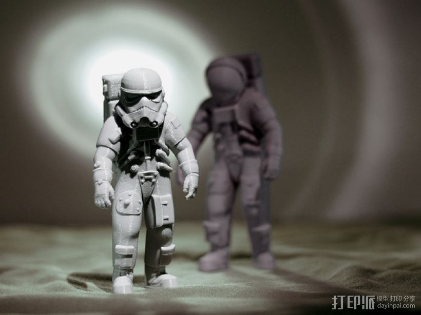 《星球大战》暴风兵 3D打印模型渲染图