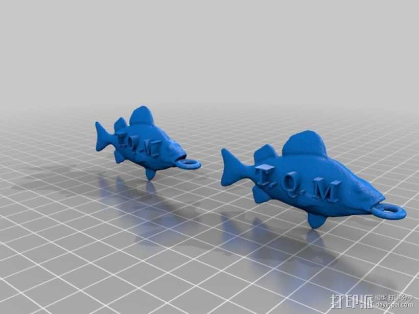 钓鱼玩具 3D打印模型渲染图