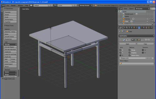 Blender建模教程：創(chuàng)建一個(gè)八仙桌