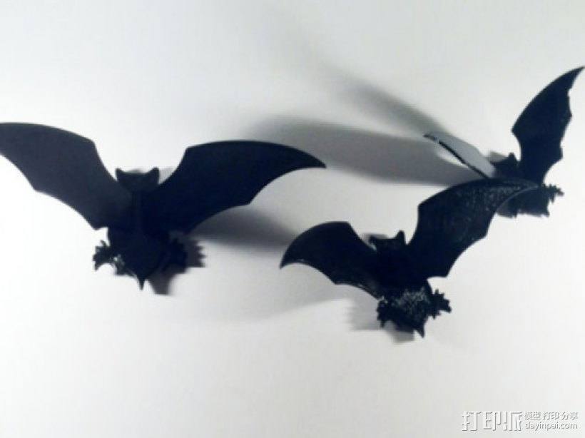 蝙蝠 3D打印模型渲染图