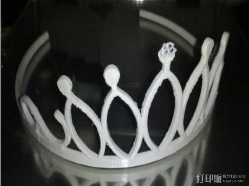 皇冠 3D打印模型渲染图