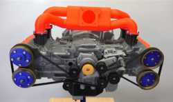 机械工程师3D打印斯巴鲁WRX引擎来演示四缸水平对置发动机的工作原理