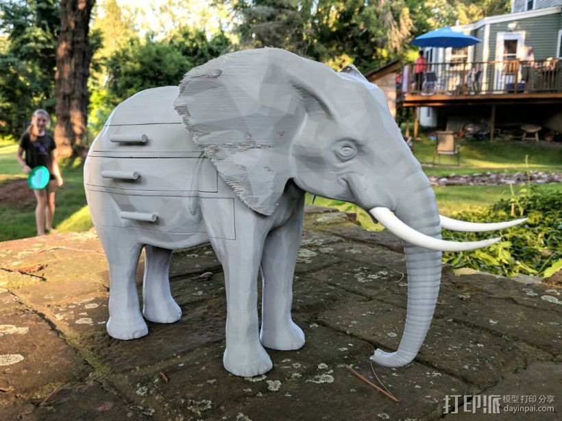 大象柜 3D打印模型渲染图